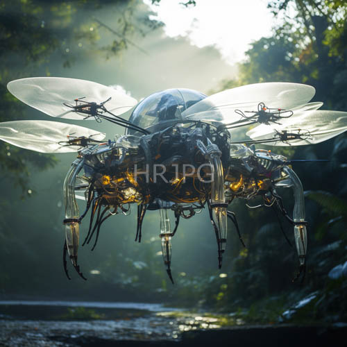 sunlit forest canopies filter ethereal beams across mechanical marvels