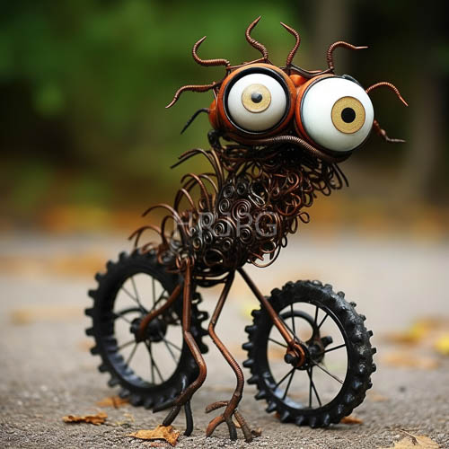 piston driven marvels emerge from rusted coils of ancient cyclopean insect