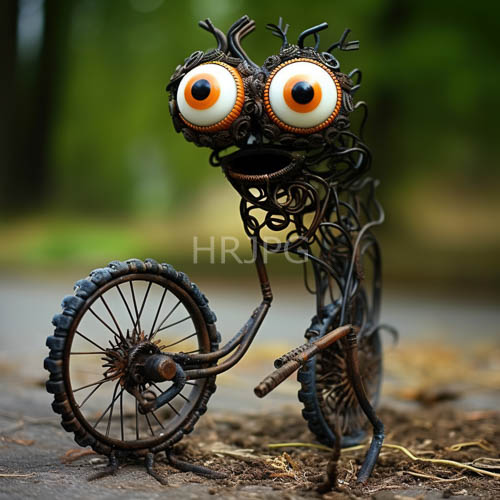 concrete toned metamorphosis of forged metal and whimsical mechanical marvels in urban decay