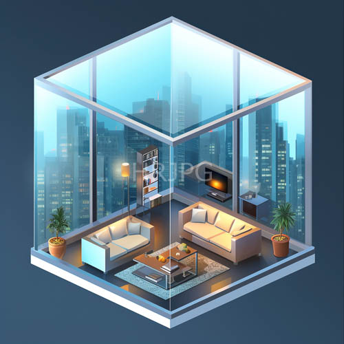 inner city oasis suspended above metropolitan skyline with rhythmic flicker of city lights