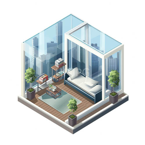 civic skyline sanctuary transformed by isometric glass panels and polished wooden floorboards