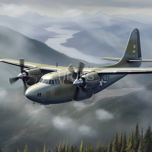 rugged mountain range aviation aluminum panels silhouetted against emerald hued canopy