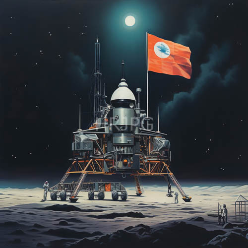 extraterrestrial topography meets orbital outpost expansion via industrial engineering