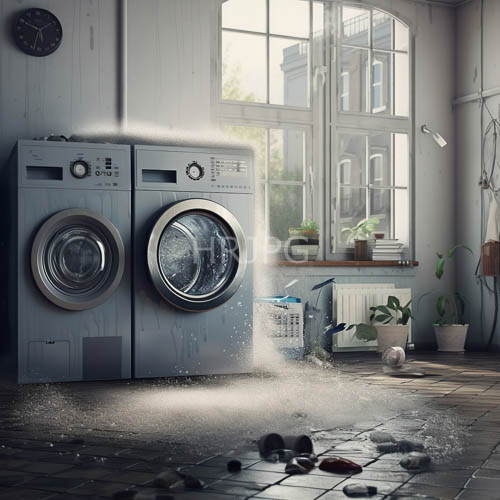 laundry room transformed by lightfilled grand windows in aged setting