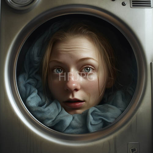 High Resolution: Frantic Expression in Sterile Confinement Amidst Metallic Wash Cycle download. | HRJPG.com