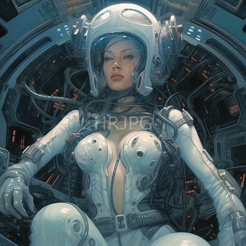 anchored by flickering softglow in hightech spaceship cockpit aesthetic