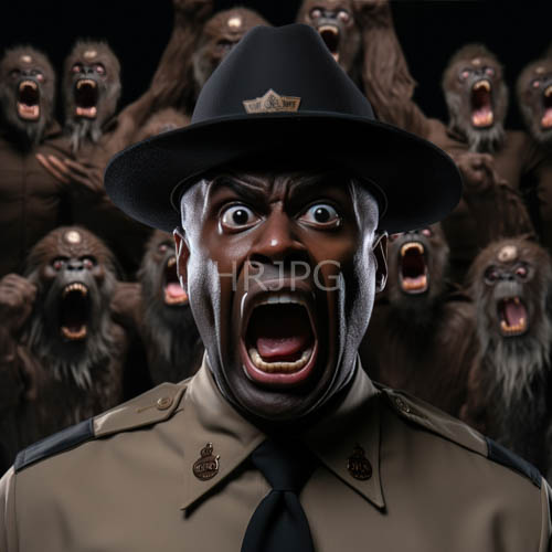black park ranger confronts aggressive primates in chaotic wilderness standoff