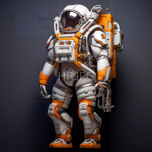 High Resolution: Precision engineering meets the cosmos in stark white panels and vibrant orange accents download. | HRJPG.com