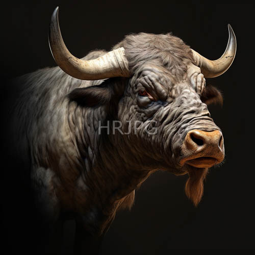 aged bulls weathered gray coat tells story of resilience and time