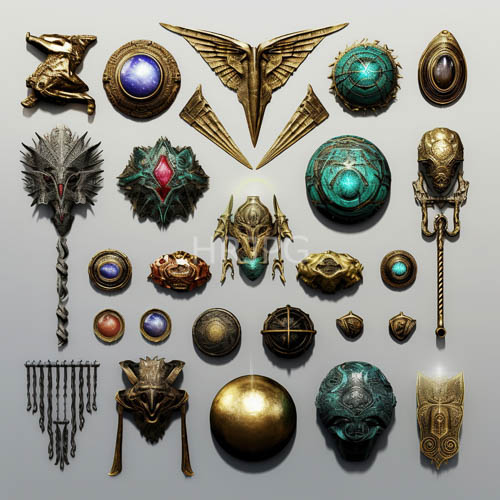 High Resolution: Ancient Craftsmanship Meets Celestial Color Palette in Opulent Jewelry Collection download. | HRJPG.com