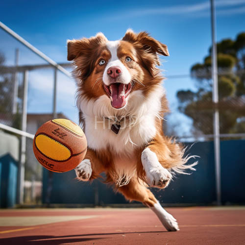 border collies kinetic energy on weathered asphalt under azure sky