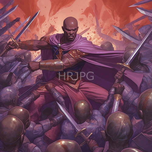 High Resolution: Imposing Darkseid Leads Legion of Armored Warriors in Fiery Orange and Smoldering Red Backdrop download. | HRJPG.com