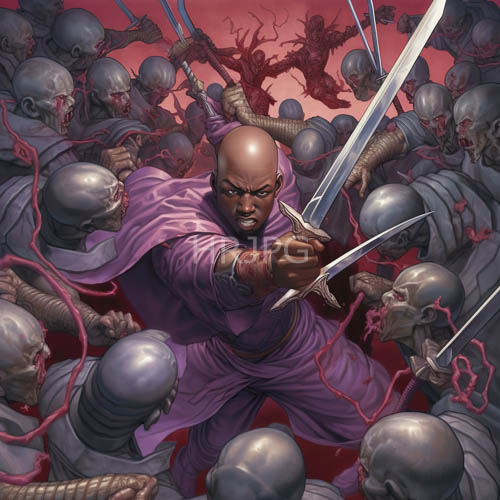 pivotal confrontation defined by lethal precision and relentless chaos unfolds in composition