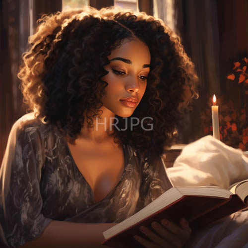 africanamerican womans silhouette defined by amber candlelight in intimate nocturnal sanctuary setting