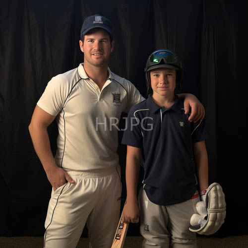 figure in cricket whites with matching cap emphasizes discipline and focus in traditional sportswear setting with diverse textures