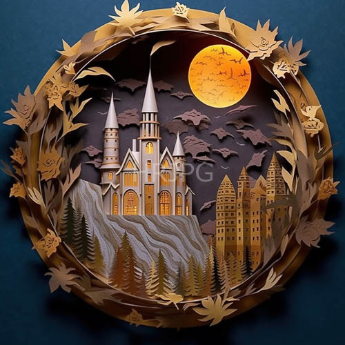 medieval castle architecture meets handcrafted silhouettes in autumnal terrain