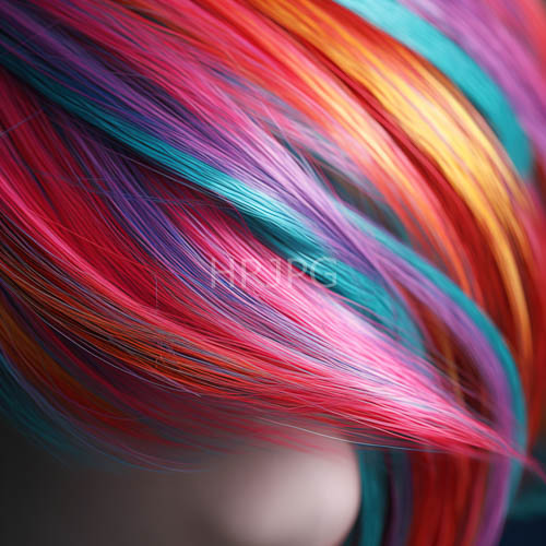 saturated pigment transforms hair fibers into prismatic intensity statement