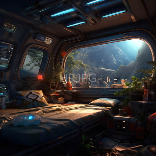 High Resolution: Slick Surfaces Define HighTech Sanctuary Amidst Terrestrial Landscape download. | HRJPG.com