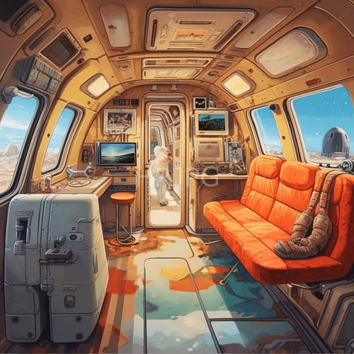 retrofuturistic cockpit reimagines midcentury aesthetics through tactile sophistication and analog interface components