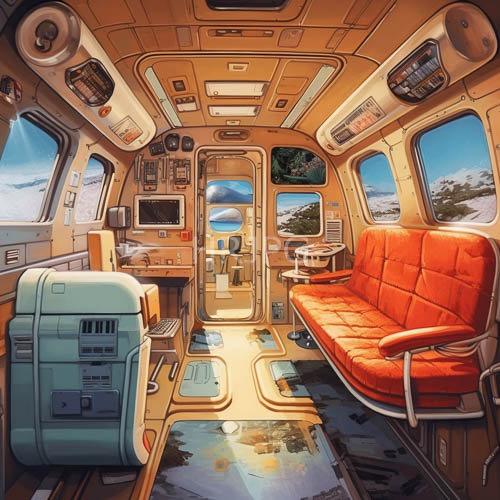 time worn aeronautical sanctuary embracing midcentury aesthetics and aerodynamic elegance