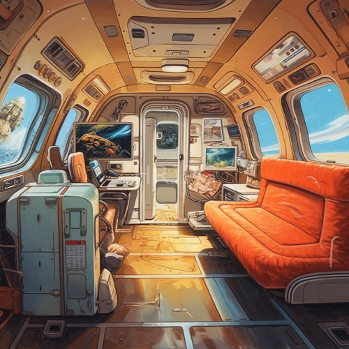 cosmic exploration vessels feature precision cockpit engineering and futuristic navigation systems
