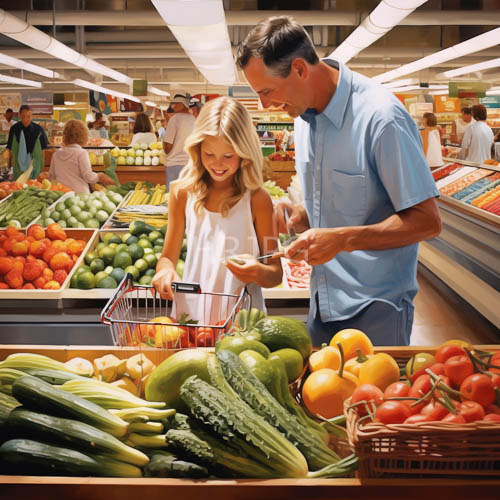 High Resolution: Fresh produce display under overhead illumination with varied textures and natural colors download. | HRJPG.com