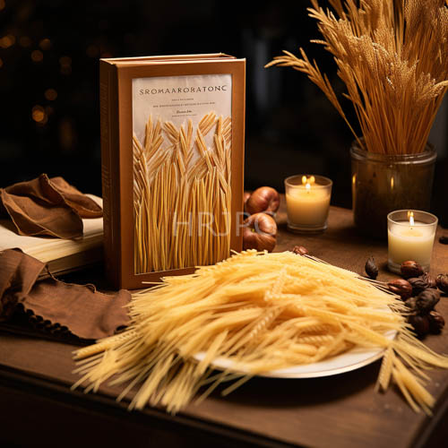 High Resolution: Autumnal Harvest Assembly on Pristine White Plate with Earthy Tones download. | HRJPG.com