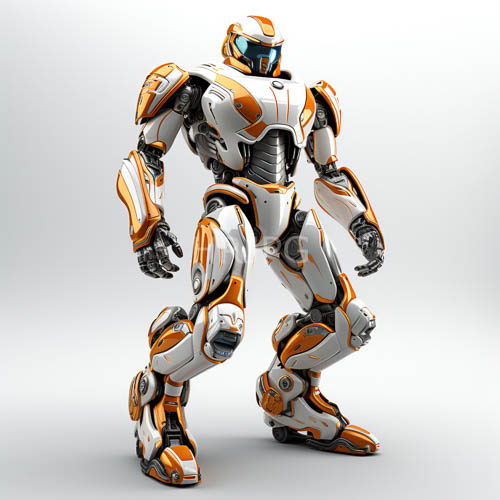 avantgarde humanoid elegance meets futuristic angular geometries in simulated environment rendering