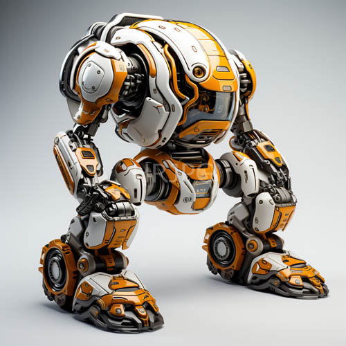 precisionengineered robotics in tangerine and obsidian kinetic potential unleashed in agile builds