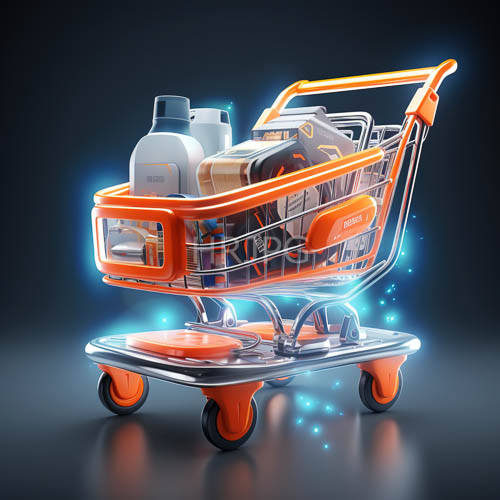 orange and silver utility vessel showcases sophisticated textures amidst moody gradient backdrop