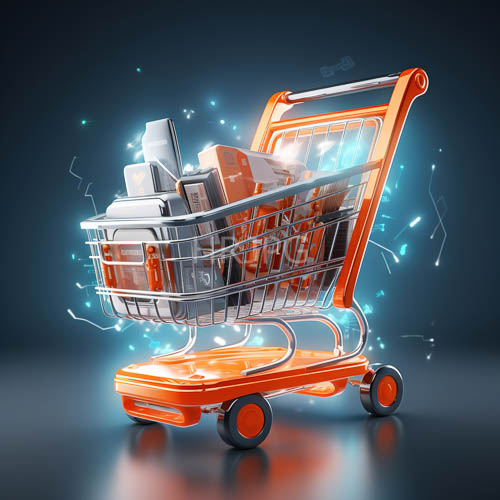 manufacturing grade grade steel grids intersecting cerulean aura shopping cart