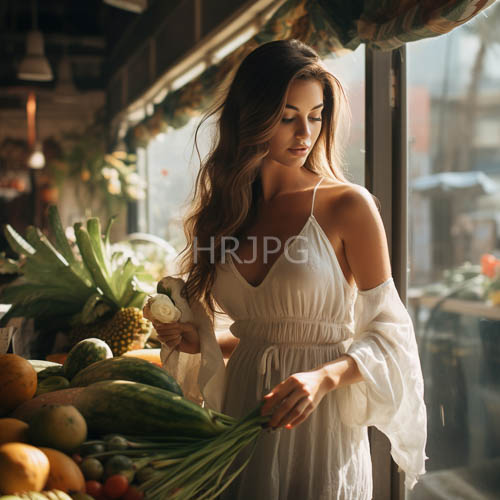 young women with wavy brown hair pose against rustic backdrops with golden glows filtering overhead canopies