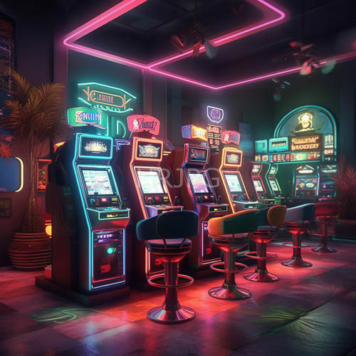 electric arcadia retrostyle arcade unveils kaleidoscopic atmosphere of gaming nostalgia