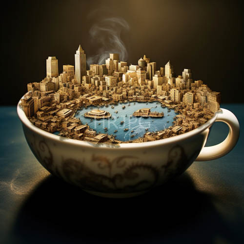 ceramic metropolises rise like crystalline needles from razorsharp skyscrapers and vapor curls