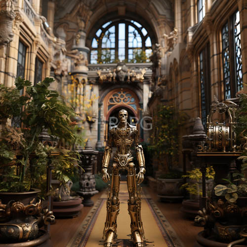 towering arches frame weathered carvings in grand gothic conservatory spaces