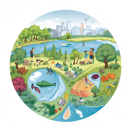 circuits of untamed wilderness and metropolitan expansion anchor landscape