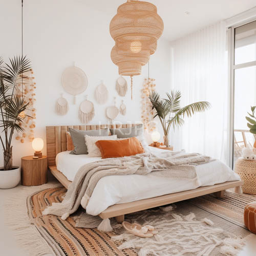 High Resolution: Minimalist Organic Sanctuary Meets Expansive Natural Illumination Settings download. | HRJPG.com
