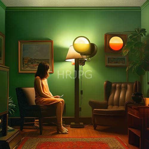 pine green walls envelop the space with intimate sanctuary shadows dance against saturated paint