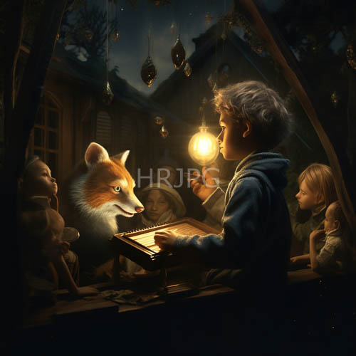 elderly musician weaves nocturnal melodies in rustic woodpaneled sanctuary