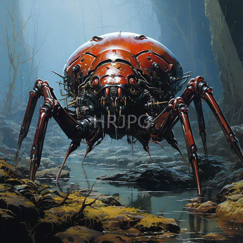 forgotten woodland arachnid commands stagnant pools with industrial precision