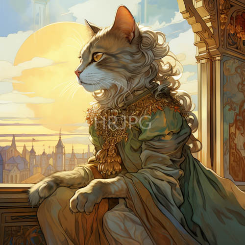 gray tabbies dominate medieval fashion on gothic urban landscapes