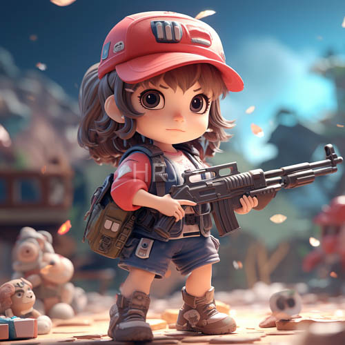 young girl anchors ruined cityscape with expressive eyes amidst contrasting textures