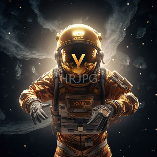 astronauts pressurized suit dominates with metallic warmth in infinite cosmic void