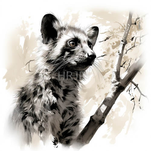african wild dogs distinctive essence revealed through meticulous brushstrokes and textures in african savannah landscape under vibrant morning light