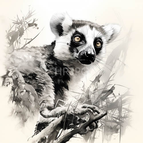 shining yellow eyes command immediate attention in a moment of sharp alertness amidst a rainforest canopy