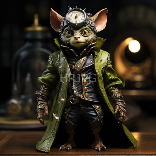 steampunk rats meticulous craftsmanship blurs biology and mechanics in industrial setting