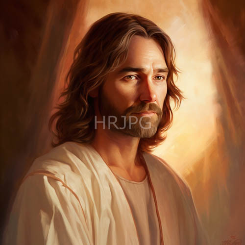 regal figure bathed in ethereal luminescence amidst heavenly composition