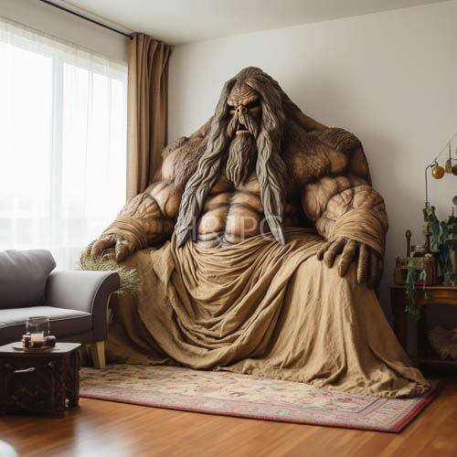 High Resolution: Monumental Figure in Repose Blends Primal Power with Sanctuary Stillness Athletic Physique download. | HRJPG.com