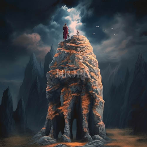 monolithic mountains collide with turbulent canopy and ancient geological history