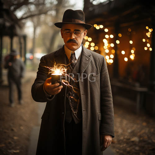 sun gold hour sparklers older gentleman on forest path